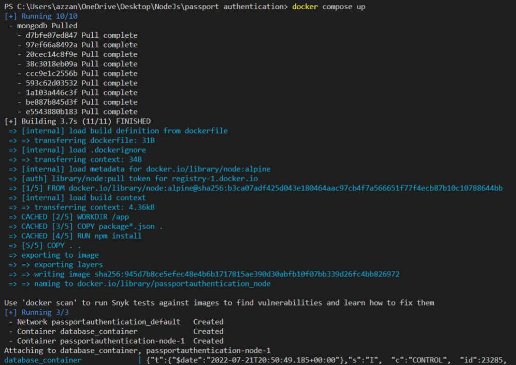 docker compose command